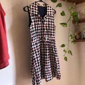 ModCloth vintage-style printed shirt dress